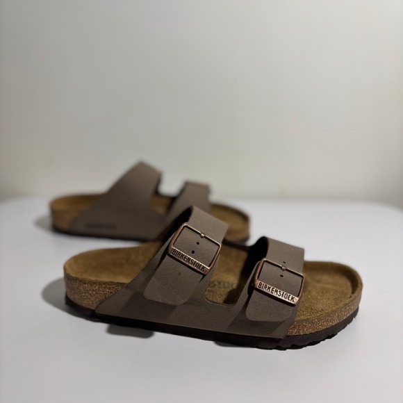 Birkenstock Women's Arizona Mocca Nubuck Sandal Size 38 - Picture 1 of 10